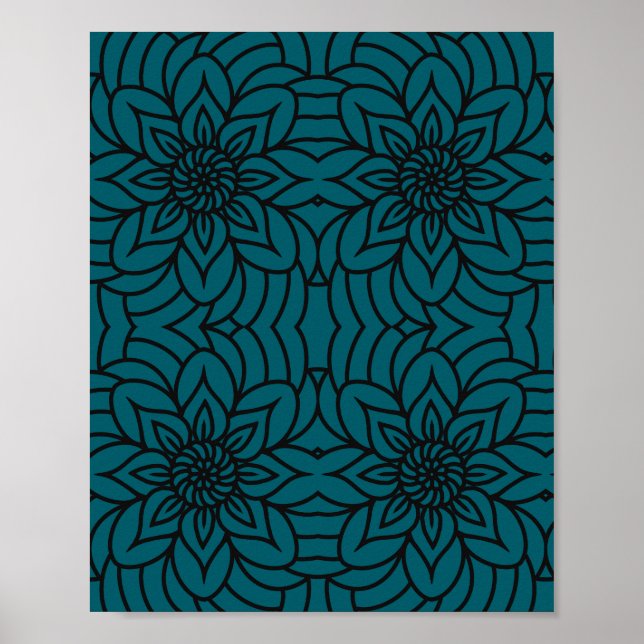 Mandala-designtryck, Värdeaffischpapper (Matte) Poster (Framsidan)