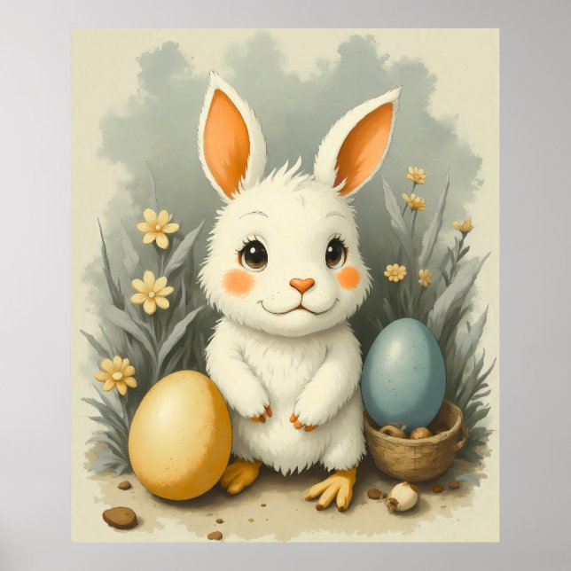 Mandala Egg - Intricate Boho Blommigt Design Poster (Framsidan)