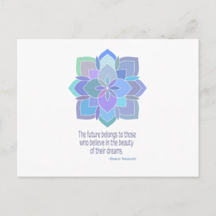 Mandala Eleanor Roosevelt Beauty Quote Vykort