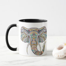 Mandala Elephant Coffee Mugg