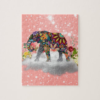 Mandala Elephant Pussel