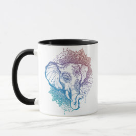 Mandala Elephants Coffee Mugg