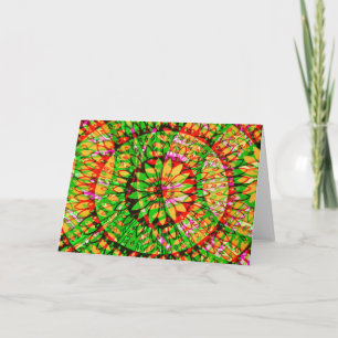 Mandala Explosion Abstrakt Art Note Card Kort