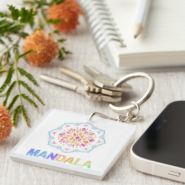 MANDALA FÄRGAD LOTUS FLOWER (Högra Framsidan)
