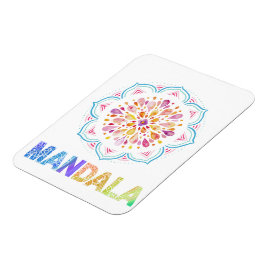MANDALA FÄRGAD LOTUS FLOWER MAGNET