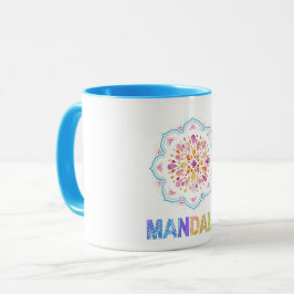 MANDALA FÄRGAD LOTUS FLOWER MUGG