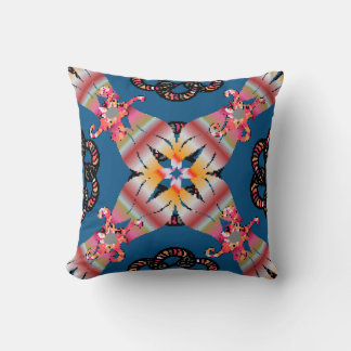 Mandala-färgad på gultens bakgrund. Inbjudan Kudde