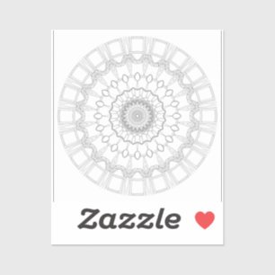 mandala-färgning-page-coloring-bok klistermärken