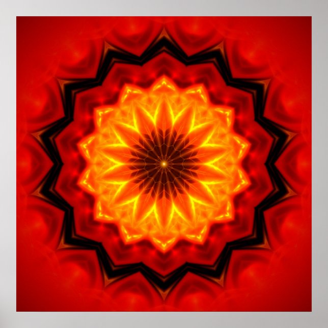 Mandala Fire Poster (Framsidan)