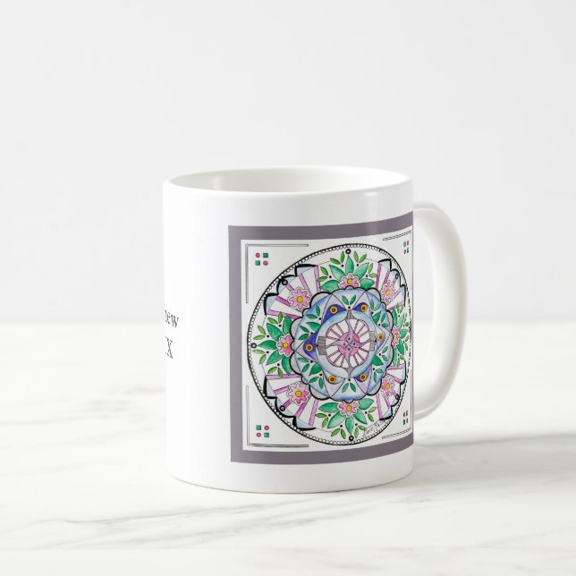 Mandala Floribunda Coffee Mugg (Framsida höger)