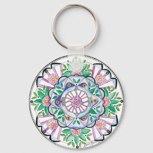 Mandala Floribunda Nyckelring
