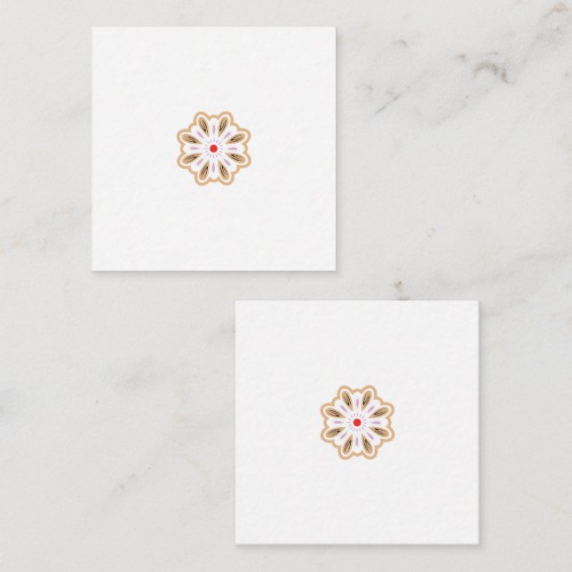 Mandala Flower Art-utskrift | Boho Decor Anteckningskort (Fram/baksida)