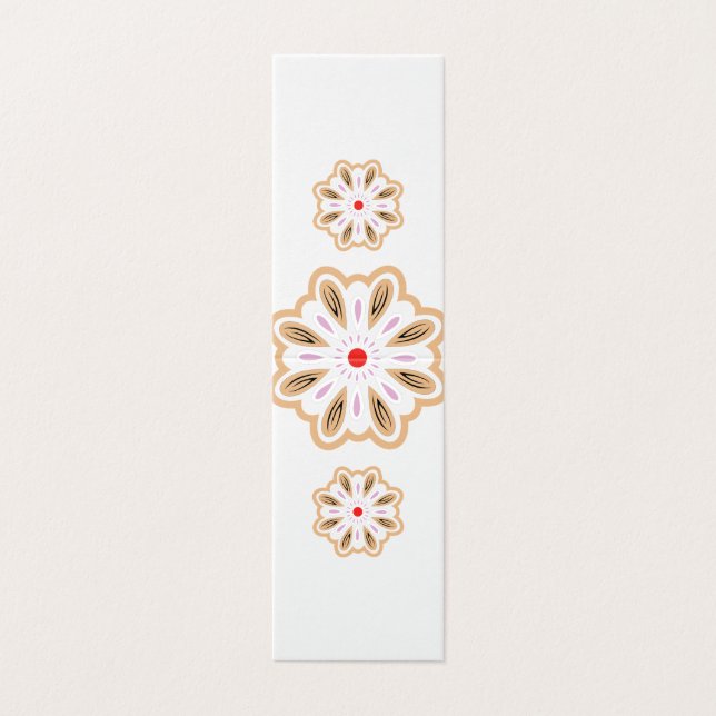 Mandala Flower Art-utskrift | Boho Decor Kort (Utsida ovikt)