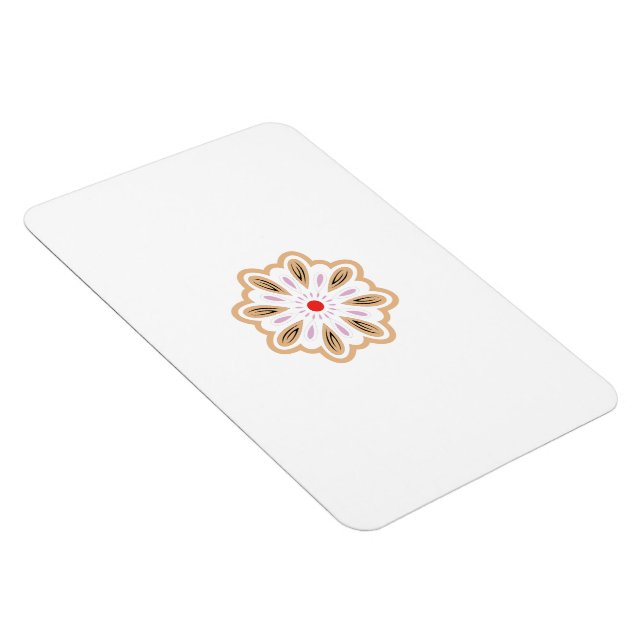 Mandala Flower Art-utskrift | Boho Decor Magnet (Högersidan)