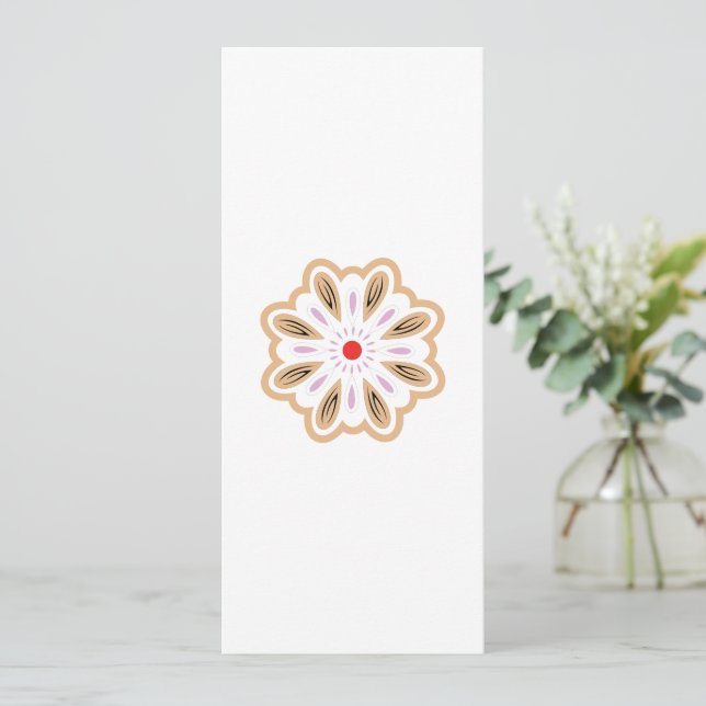 Mandala Flower Art-utskrift | Boho Decor Program (Stående Fram)