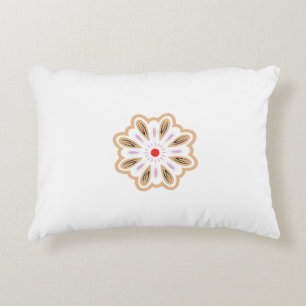 Mandala Flower Art-utskrift Boho Decor Prydnadskudde