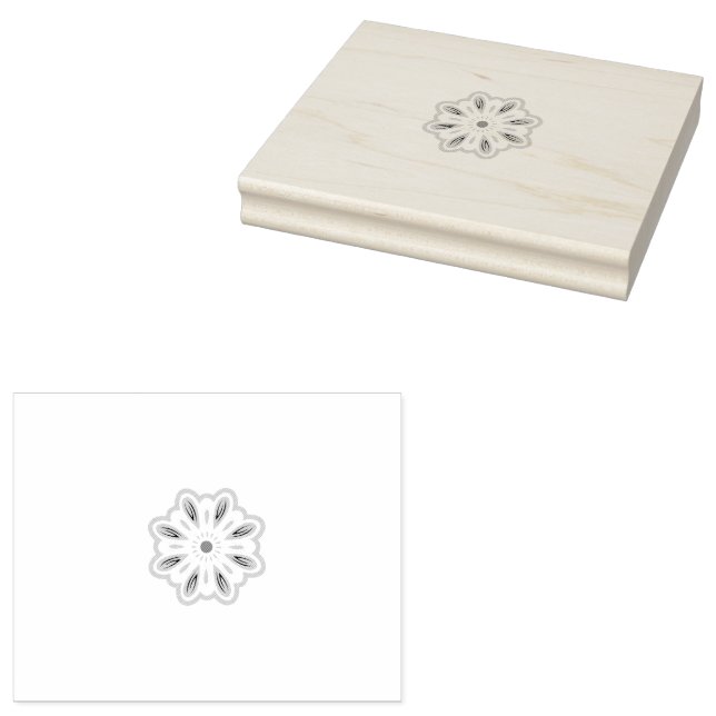 Mandala Flower Art-utskrift | Boho Decor Stämpel (Stämplad)