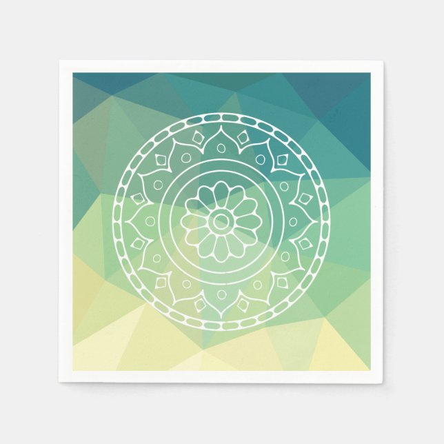 Mandala Flower Boho inspiration Pappersservett (Framsidan)