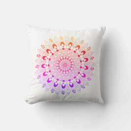 Mandala Flower Design Dekorativ kudde
