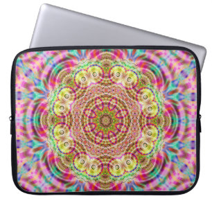 Mandala Flower: Konstnärlig design Laptop Fodral