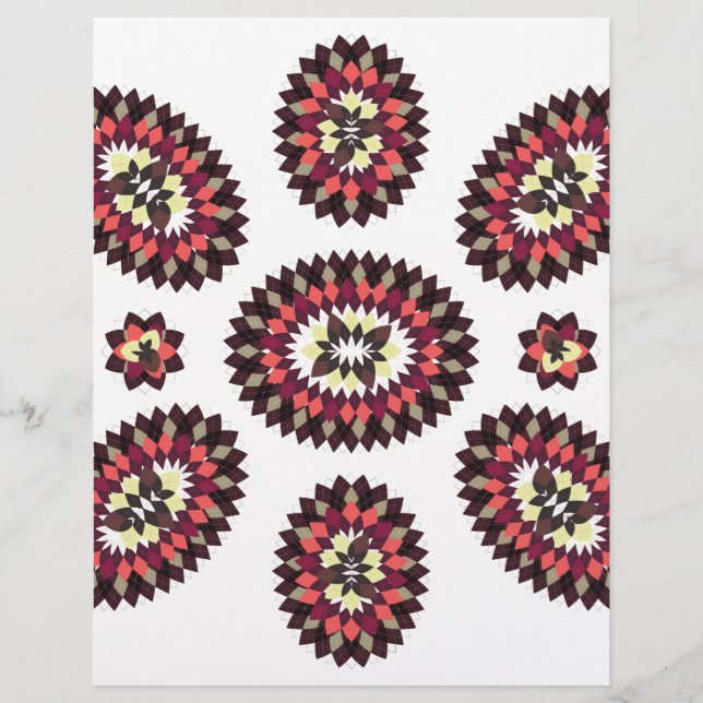 Mandala Flower Mönster (Framsida)