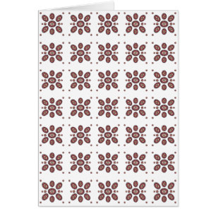 Mandala Flower Mönster Hälsningskort