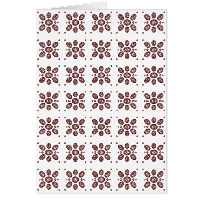 Mandala Flower Mönster Hälsningskort (Framsidan)
