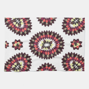 Mandala Flower Mönster Kökshandduk