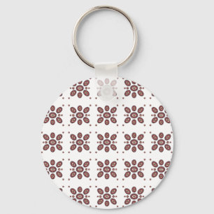 Mandala Flower Mönster Nyckelring