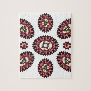 Mandala Flower Mönster Pussel
