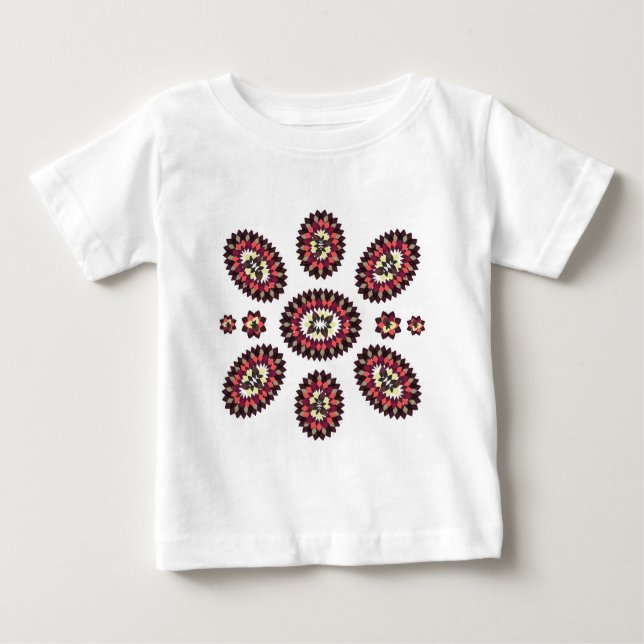 Mandala Flower Mönster Tee Shirt (Framsida)