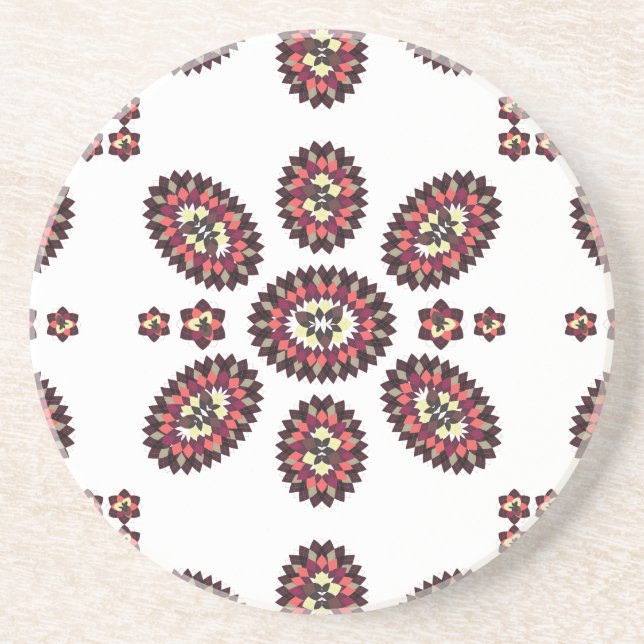 Mandala Flower Mönster Underlägg (Framsidan)