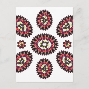 Mandala Flower Mönster Vykort