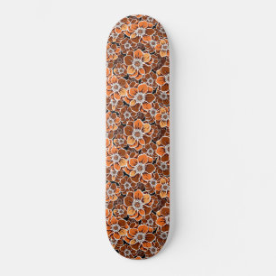 Mandala Flowers 2 Mini Skateboard Bräda 18,5 Cm