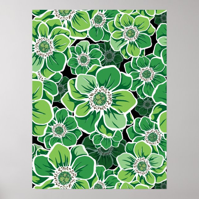 Mandala Flowers 3 Poster (Framsidan)