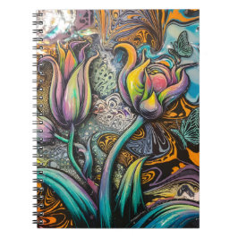 Mandala Flowers Anteckningsbok