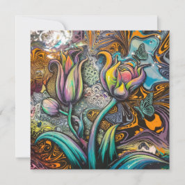 Mandala Flowers Inbjudningar