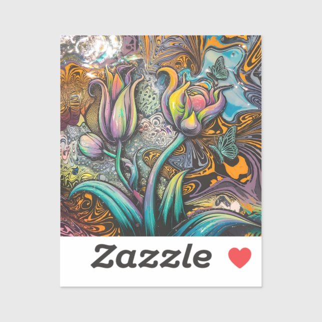 Mandala Flowers Klistermärken (Ark)