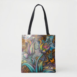 Mandala Flowers Tygkasse