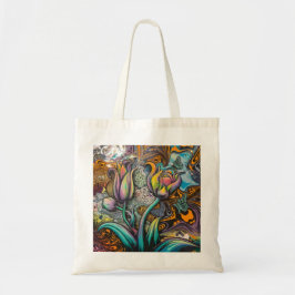 Mandala Flowers Tygkasse