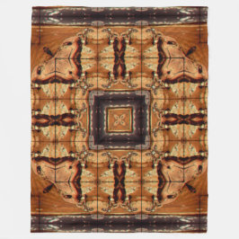 Mandala för andar Apache för infödd Shaman stam- Fleecefilt