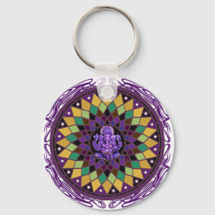 Mandala för Om Ganesh Nyckelring