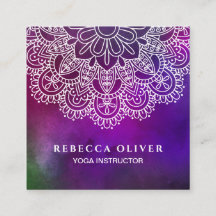 Mandala för vattenfärg för Yogainstruktör