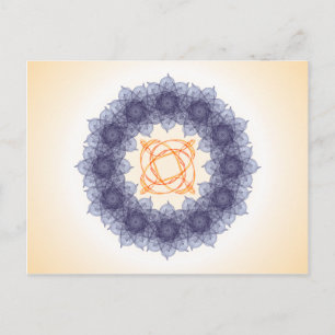 Mandala fractal disposition #13 vykort