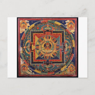 Mandala från Amitayus. Tibetansk skola under 1800- Vykort