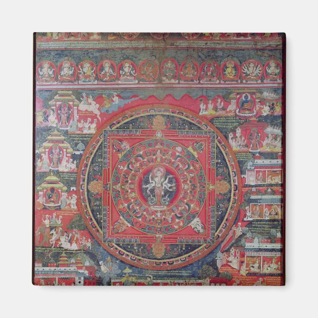 Mandala från Amoghapasa Magnet (Framsidan)