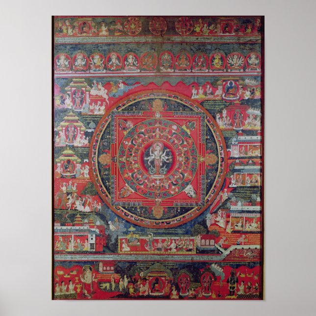 Mandala från Amoghapasa Poster (Framsidan)