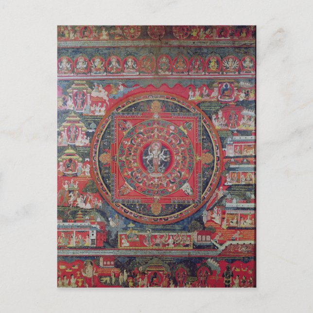 Mandala från Amoghapasa Vykort (Framsida)
