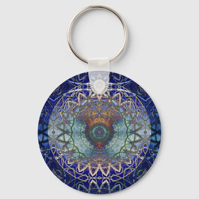 Mandala från den Noedic Webben Keychain Nyckelring (Framsida)