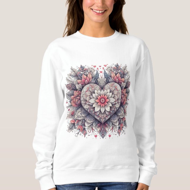 🌹 💘 Mandala från Romantik 🌷 ❤️ T Shirt (Framsida)
